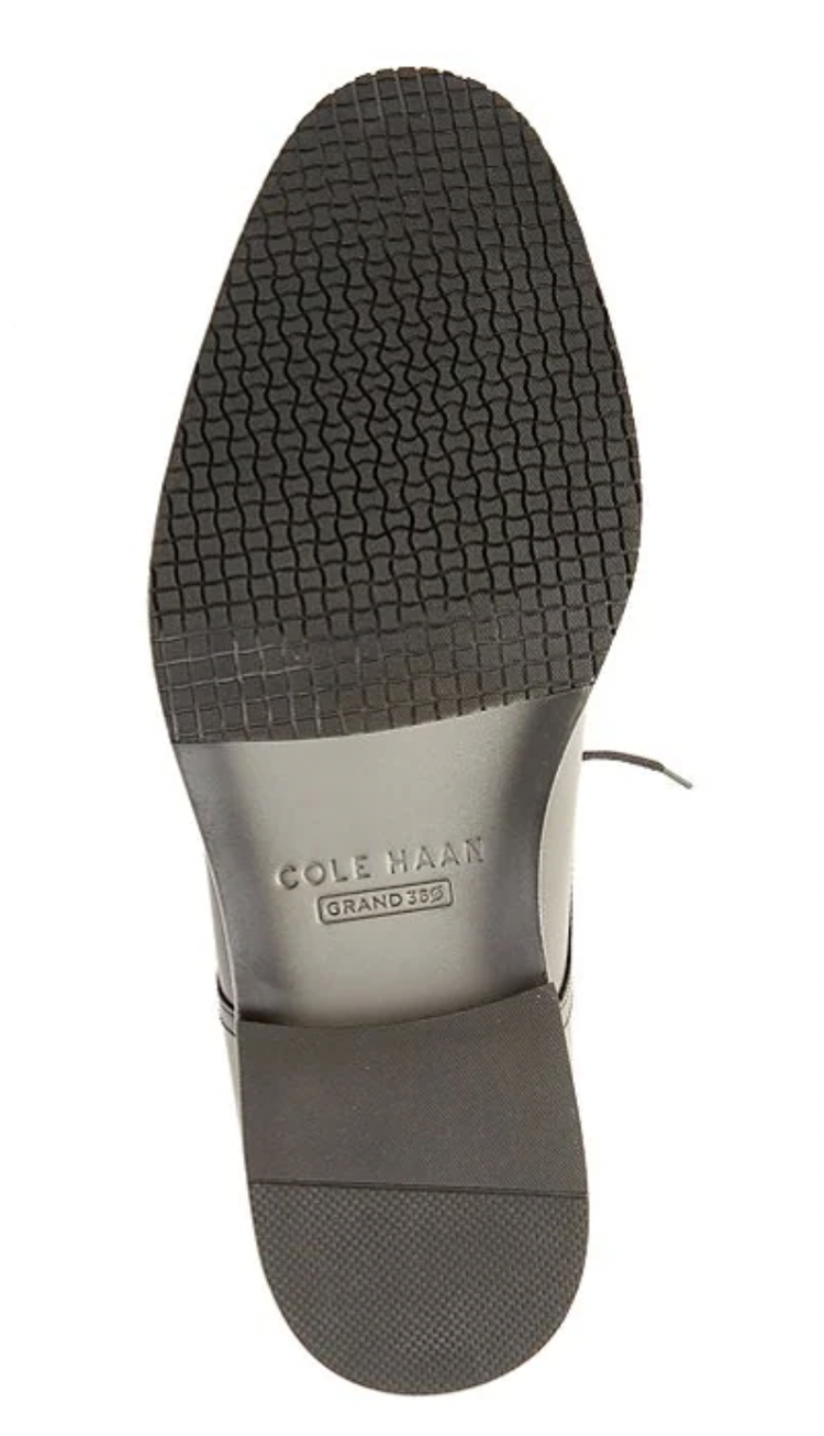 Colehaan -- Waterproof Cap Toe Oxford in Black — hughes clothing